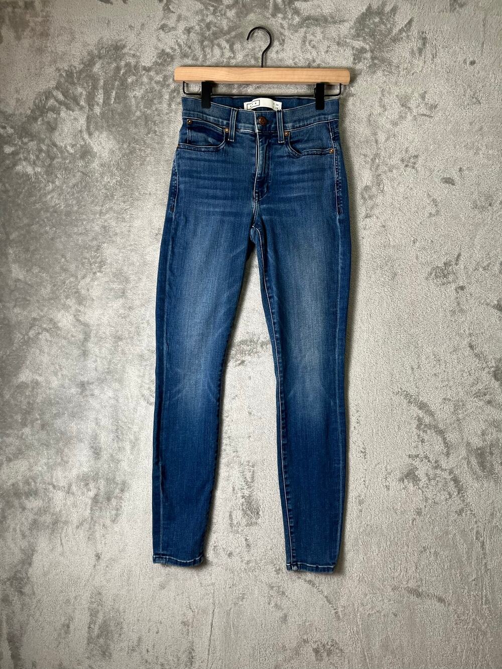 AYR The Skinny Jean Medium Wash High Rise Stretch Denim Jeans 26x28 Made in USA